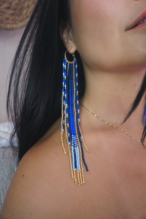 BLUE RAIN EARRINGS