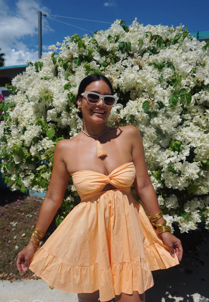 POLLY DRESS - SALMON
