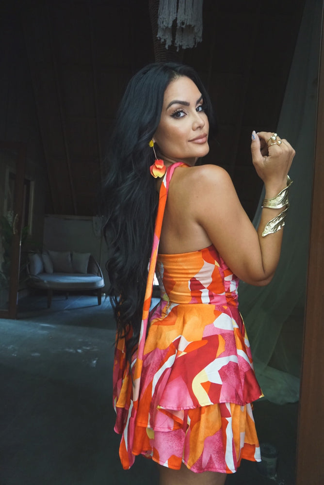 TROPICAL REDS ROMPER