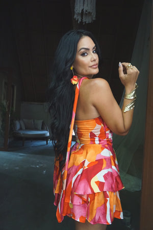TROPICAL REDS ROMPER
