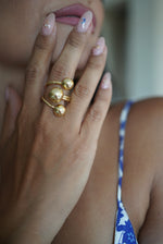 TRIPLE DOT RING - Gold plated