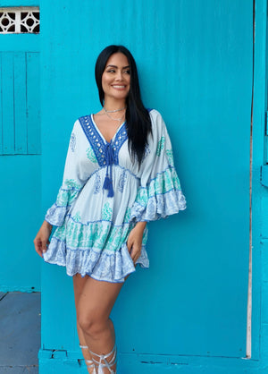 AMOUR DRESS - BLUE BREEZE