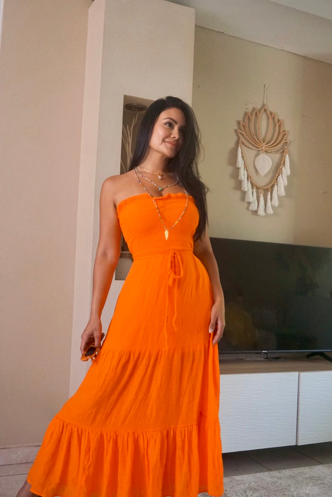 ORANGE BRAID MAXI