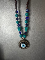 MEDITERRANEAN EYE NECKLACE - BLUE