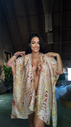 Pastel NEUTRAL Floral Kimono