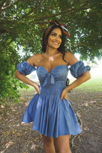 BLUE LOLA DRESS
