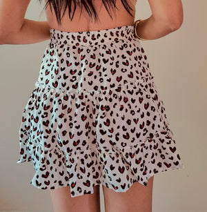 ANIMAL WHITE SKIRT