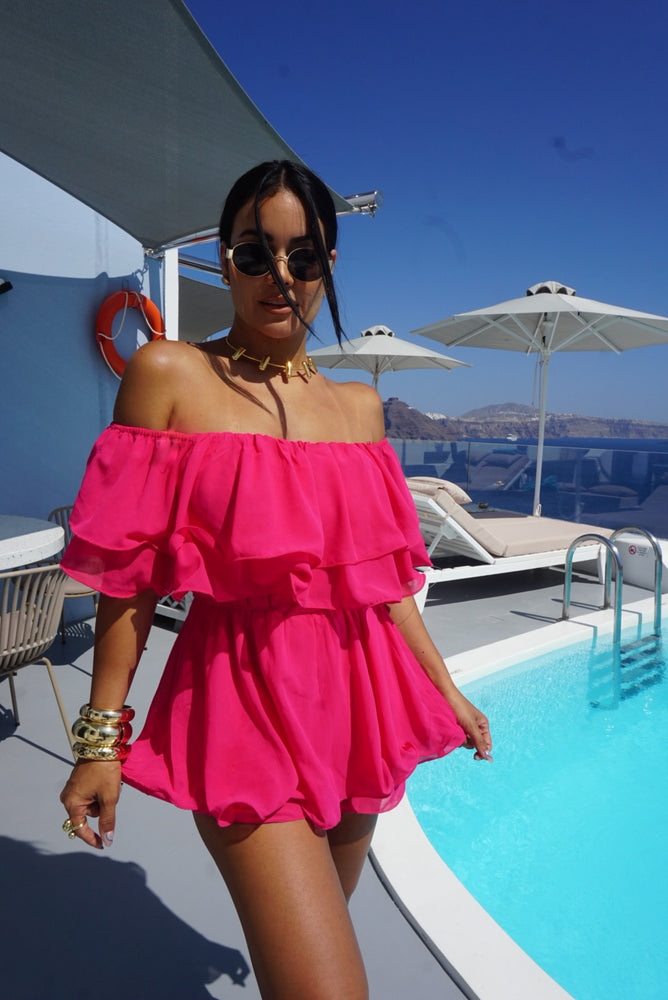 PINK TRINITARIA ROMPER
