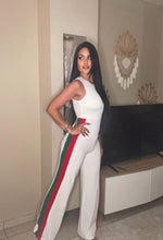 WHITE LUXE STRIPE JUMPER