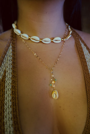 
            
                Load image into Gallery viewer, Sea Dream Layered Necklace - Gold Plated
            
        