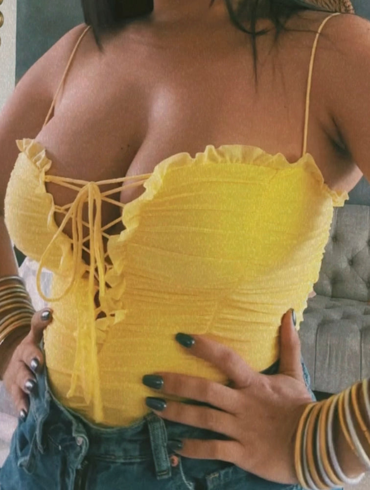 
            
                Load image into Gallery viewer, ROMANCE BODYSUIT - YELLOW
            
        