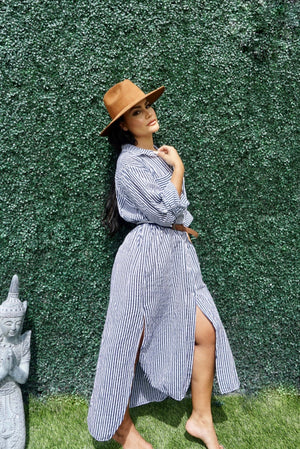 
            
                Load image into Gallery viewer, Stripe Tunic Maxi Dress
            
        