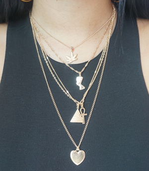 ICON LAYERED GOLD PLATED NECKLACE