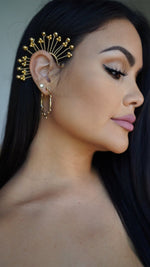 GOLD PLATED SPOT HOOPS
